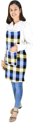 VOYARGE Cotton Home Use Apron - Free Size(Multicolor, Single Piece)