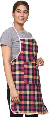 VOYARGE Cotton Home Use Apron - Free Size(Multicolor, Single Piece)
