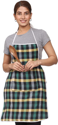 VOYARGE Cotton Home Use Apron - Free Size(Multicolor, Single Piece)