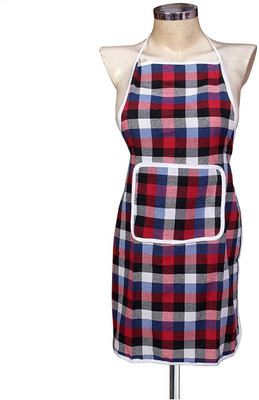 VOYARGE Cotton Home Use Apron - Free Size(Multicolor, Single Piece)