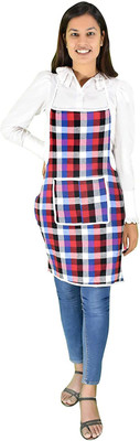 VOYARGE Cotton Home Use Apron - Free Size(Multicolor, Single Piece)