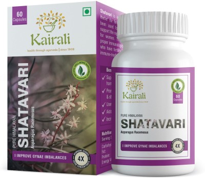 Kairali Shatavari Capsules - Herbal Health Supplement Women (Hormonal) (60 Capsules)