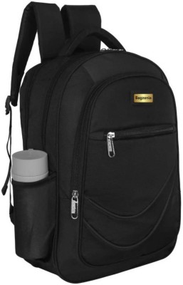 Bagzenia Large 35 L School bag Unisex Casual Polyester Backpack School Bag (Black) Waterproof School Bag(Black, 35 L)