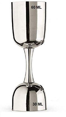 KIA.Appliances Premium Peg Measure 30/60 ML Shot Glass 1 - Piece Bar Set(Stainless Steel)