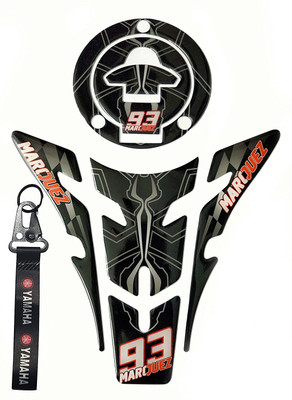 GraphixDesign 3D Sticker Compatible with R15 YAMAHA Bike Tank Pad