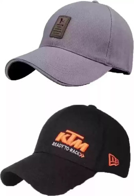 IF LANE Solid Sports/Regular Cap Cap(Pack of 2)