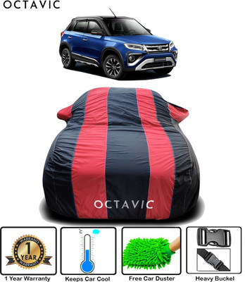 octavic Car Cover For Toyota Urban Cruiser (With Mirror Pockets)(Red)