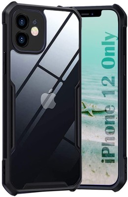 Nainz Back Cover for Apple Iphone 12(Black, Grip Case, Pack of: 1)
