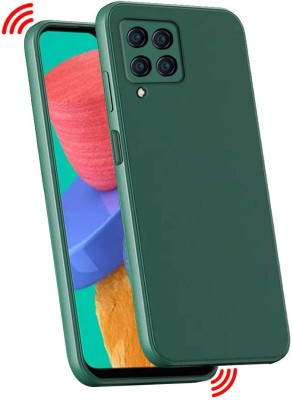 KloutCase Back Cover for Samsung Galaxy M33 5g, Original Liquid Silicone Case(Green, Camera Bump Protector, Silicon, Pack of: 1)