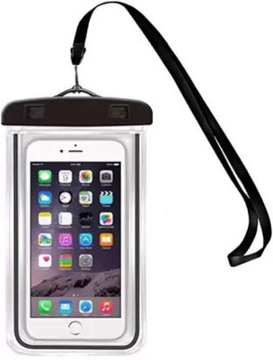 Wanzhow Pouch for All Mobiles For Waterproof Sealed Transparent Bag with Underwater Touch Sensitive Dry Bag(Black, Pack of: 1)