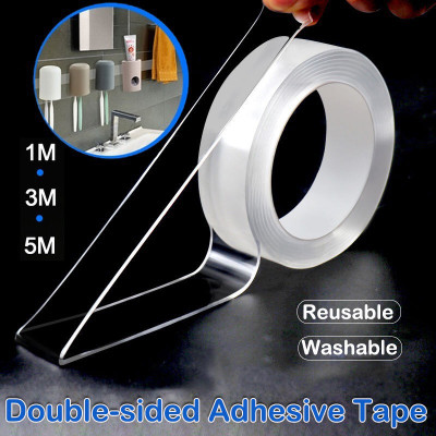 RHONNIUM Double Sided Desktop Nano Double Side Gel Tape (Manual)(Clear)