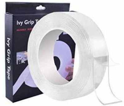 RHONNIUM Double Sided Desktop Mounting Adhesive Tape (Manual)(Clear)