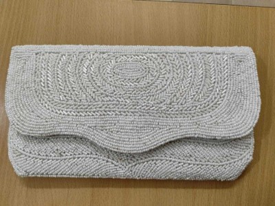 HimalayaHandicraft Casual White  Clutch