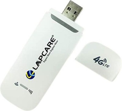LAPCARE LDF 90 USB 4G modem For all Sim Network Support 4G with Wifi Hotspot Data Card(White)