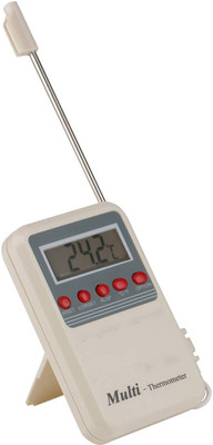 thermomate Portable LCD Digital Thermometer with External Sensing Probe Thermometer(White)