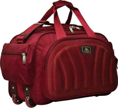 TOPMOON FASHION (Expandable) Waterproof Polyester Lightweight 40 L Luggage Travel Duffel With Wheels (Strolley)
