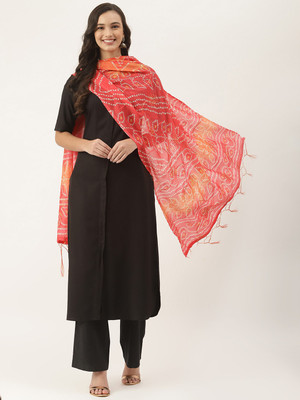 vaaba Cotton Blend Striped Women Dupatta