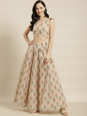 Shae by SASSAFRAS Women Ethnic Top Skirt Set