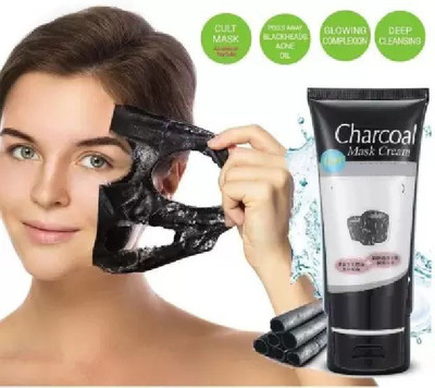 Latixmat Charcoal Peel Off Mask Face Mask for All Skin Types Blackhead Remover Mask(130 ml)