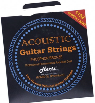 Hertz Acoustic MUSIC STRINGS Guitar String(6 Strings)