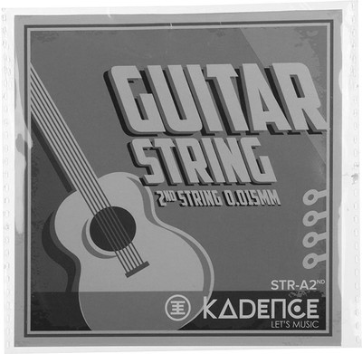 KADENCE Classic Acoustic Guitar Single 2nd B String STRA-2ND Pack of 3 Guitar String(Pack of 3, 6 Strings)