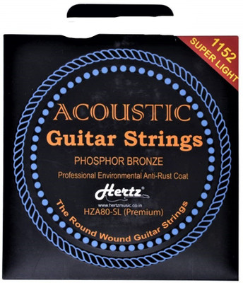 Hertz Acoustic SET OF ALL STRINGS HERTTZ Guitar String(6 Strings)