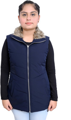 ozzy Sleeveless Solid Women Jacket