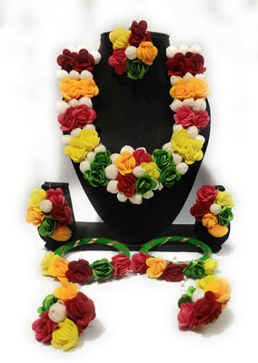 BALIKA VADHU Fabric Multicolor Jewellery Set(Pack of 1)