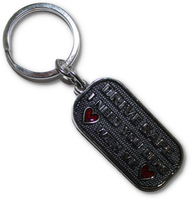 MAG BEE Drive Safe I need you Here with me -metal Key Chain