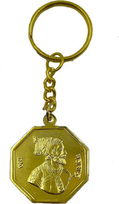 DivJyoti Double side Chhatrapati ShivaMaharaj with Rajmudra Key chain Key Chain