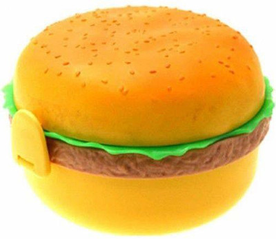 SWISS WONDER Burger Shape Lunch Box for Kids - School Tiffin Box for Boys & Girls-X2 3 Containers Lunch Box(500 ml)
