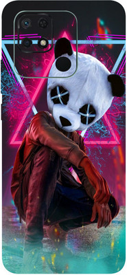 BUGGU REDMI 10C Mobile Skin(Panda Party Mood Skin With High Matte Finish.)