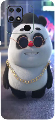 BUGGU REDMI 10C Mobile Skin(Happy Panda Skin With High Matte Finish.)