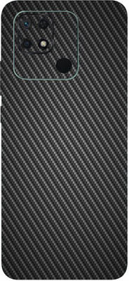 BUGGU REDMI 10C Mobile Skin(Black Carbon Fiber Skin With High Matte Finish.)