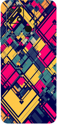 BUGGU REDMI 10C Mobile Skin(Pattern Lines Skin With High Matte Finish.)