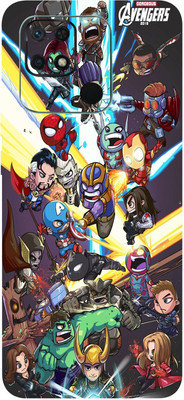 BugguSkin Redmi 10C, Redmi 10c Mobile Skin(Ultra Super Avengers Team Skin With High Matte Finish.)