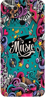 BUGGU REDMI 10C Mobile Skin(Music Graffiti Skin With High Matte Finish.)