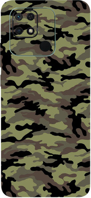 BUGGU REDMI 10C Mobile Skin(Camouflage Military Green Skin With High Matte Finish.)