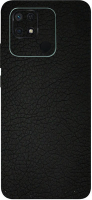 AsSkin Redmi10C Mobile Skin(Ultra Super Black Leather Skin With High Gloss Finish).)