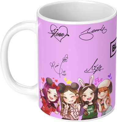 TrendoPrint (NM-28)_Blackpink Cup Compatible With Printed Ceramic Coffee Mug(350 ml)