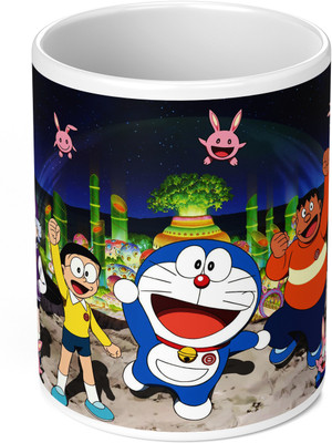 TrendoPrint (NM-60)_Doraemon & Nobita Cup Compatible With Printed Ceramic Coffee Mug(350 ml)