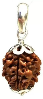 Fine Creation 3Mukhi /Three Faced Rudraksh Original & Certified Rudraksha for Men and Women Wood