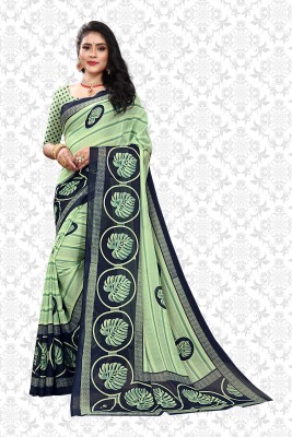 Divastri Printed Bollywood Georgette Saree(Green)