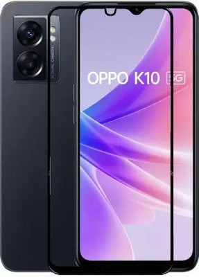 MOBIGENIX Edge To Edge Tempered Glass for OPPO K10 5G(Pack of 1)