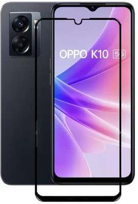 Caseline Edge To Edge Tempered Glass for OPPO K10 5G(Pack of 1)