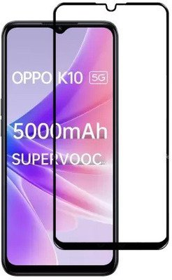 MOBIGENIX Edge To Edge Tempered Glass for OPPO K10 5G(Pack of 1)