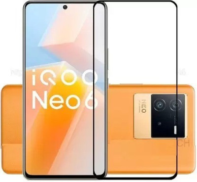 BRENZZ Edge To Edge Tempered Glass for iQOO Neo 6 5G(Pack of 1)