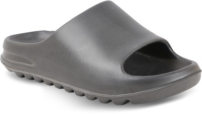 World Wear Footwear Men Slides(Grey , 7)