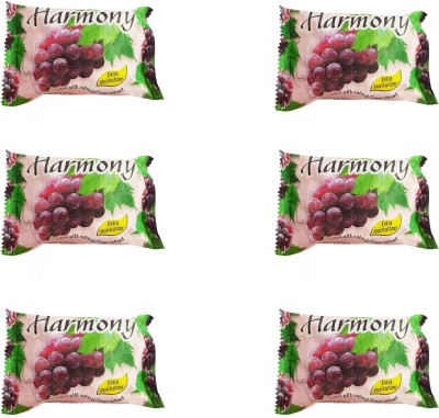 Harmony Grape Extract Fruity Soap pack of 6pcs(75g)(6 x 75 g)