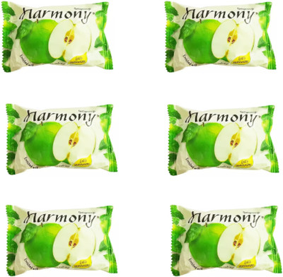 Harmony Green Apple Extract Fruity Soap pack 6pcs(6 x 75 g)